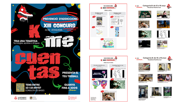 Grupo Camaleón desarrolla el diseño del concurso 'K me cuentas' enfocado en la prevención de adicciones en jóvenes.