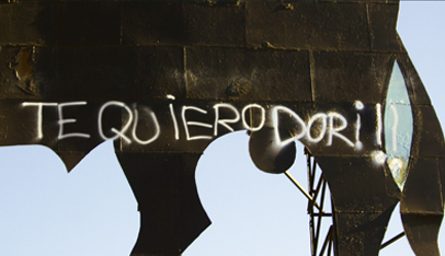 Detalle de la valla