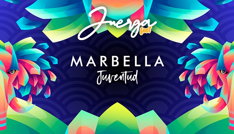 Grupo Camaleón Creativos colabora una vez más con la Delegación de Juventud de Marbella, diseñando el material gráfico para el Juerga Fest 2025.