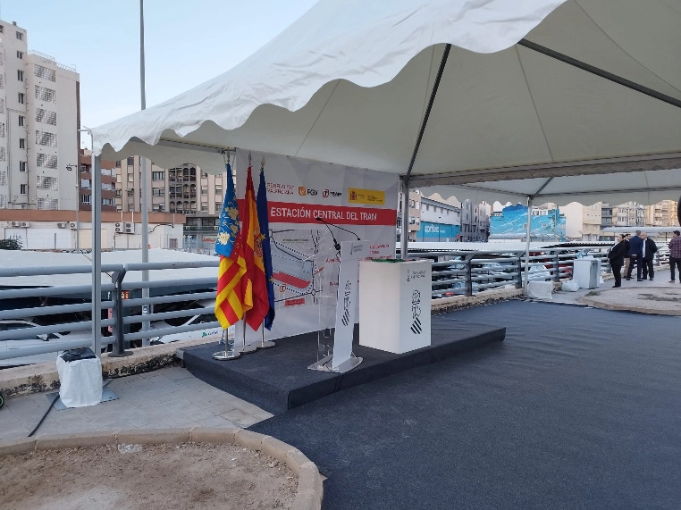 Evento de la nueva estación del TRAM.