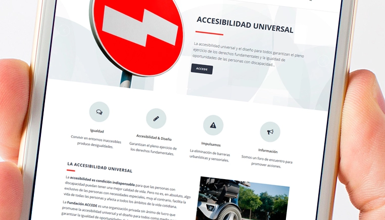 Nueva web para Fundación Accede, fundación para la accesibilidad universal