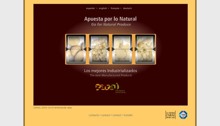 Diseño web corporativa y de producto para Zaragoza Almendras.