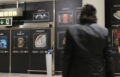 Diseño paneles Amaya Joyeros Aeropuerto de Alicante