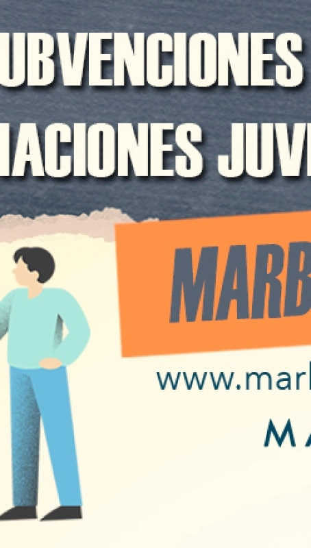 Diseño de la campaña de subvenciones juveniles de Marbella 2025.