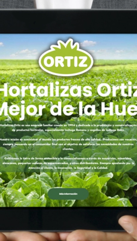 Nueva web para Hortalizas Ortiz por Grupo Camaleón Creativos
