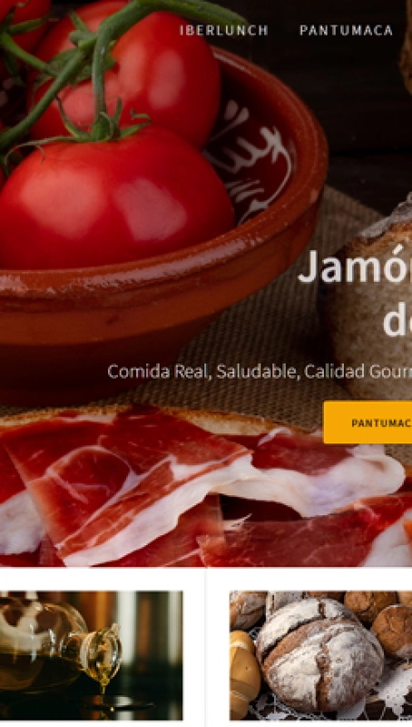 Web de Iberlunch Pantumaca, por Grupo Camaleón Creativos