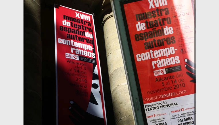 Campaña publicitaria para la XVIII Muestra Teatro españos de Autores Contemporáneos